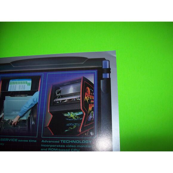 Revenge From Mars Pinball FLYERS Set Of 2 NOS Bally Original Space Age Aliens - Picture 5 of 5